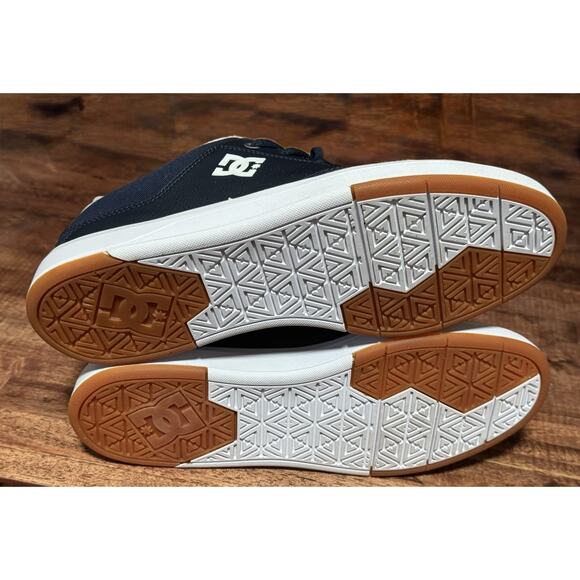 DC Shoes Plaza TC ADYS100401 Mens Blue Leather/ Syed Skate Inspired Sneakers main image 4